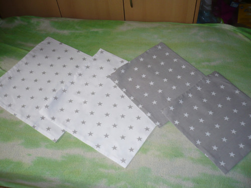 Povlak na polštářek 40x40 cm hvězdy na šedé