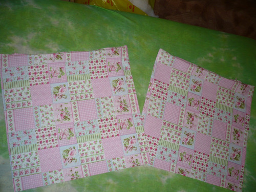 Povlak na polštářek 40x40 cm růžový patchwork