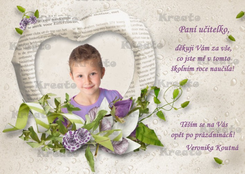 Poděkování paní učitelce - No.21