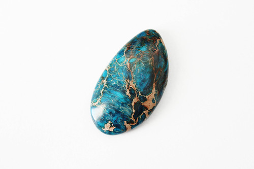 Variscit bez průvleku (kabošon) 20x37 mm — foto 1