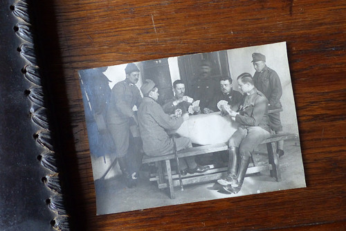 Frčky a karty...stará fotografie