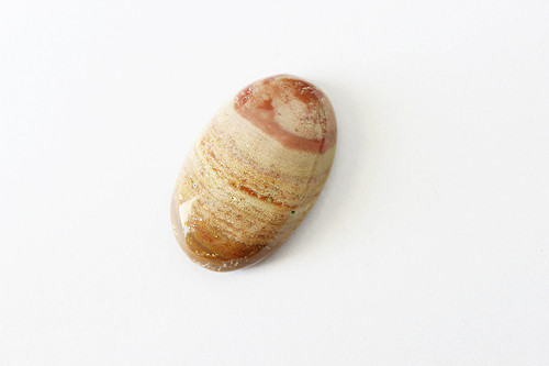 Jaspis - kabošon - 20x31 mm — foto 1