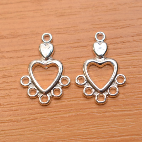 Stříbrná ramínka - 13mm x 19mm
