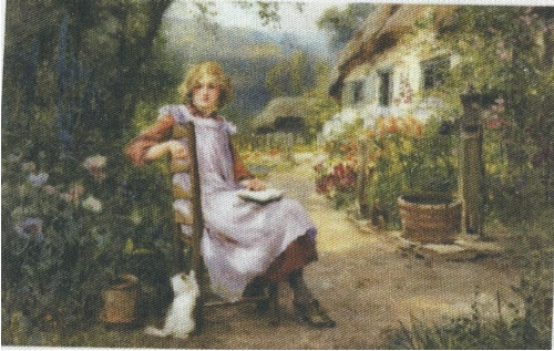 Bavlněná látka - panel 8 x 12,5 cm