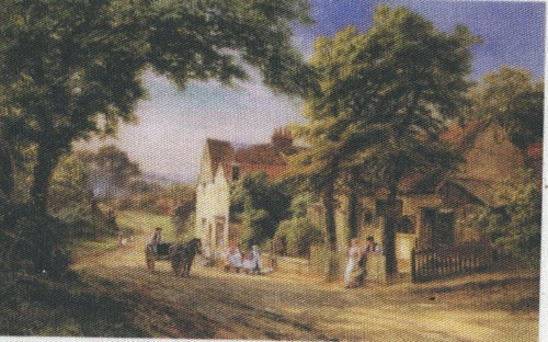 Bavlněná látka - panel 8 x 12,5 cm