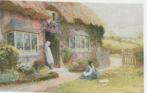 Bavlněná látka - panel 8 x 12,5 cm