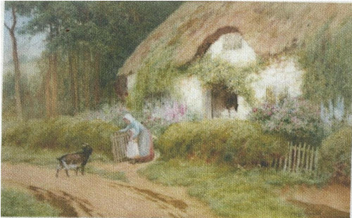 Bavlněná látka - panel 8 x 12,5 cm