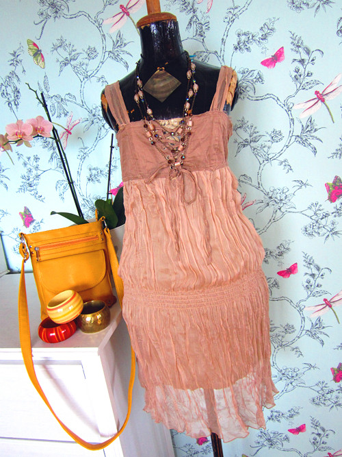 Šatečky éterické hedvábné camel — foto 1