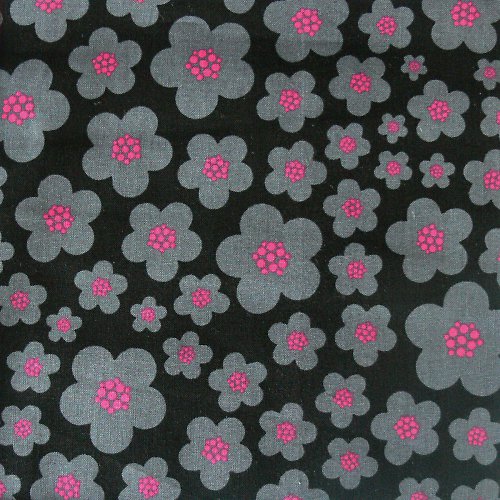 Michael Miller Blossoms Black Pink — foto 1