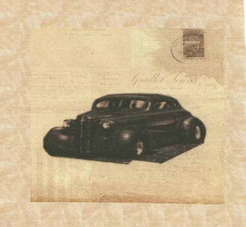 Bavlněná látka - panel 9,5 x 11 cm