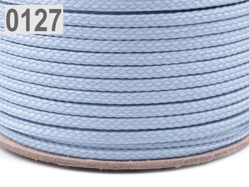 Šňůra PES Ø4 mm (10m) - Cashmere Blue