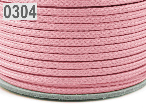 Šňůra PES Ø4 mm (10m) - Gossamer Pink