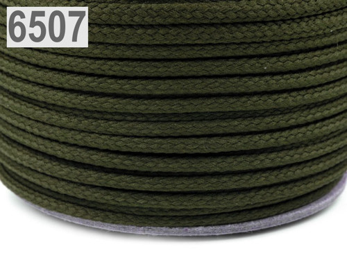 Šňůra PES Ø4 mm (10m) - Avocado