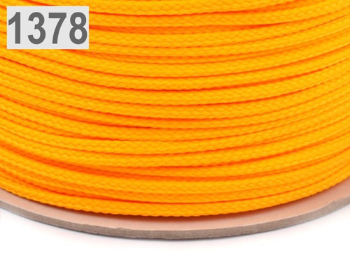 Šňůra PES Ø4 mm (10m) - Cadmium Yellow neon