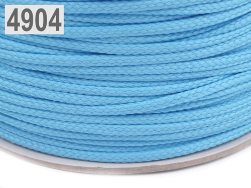Šňůra PES Ø4 mm (10m) - Air Blue