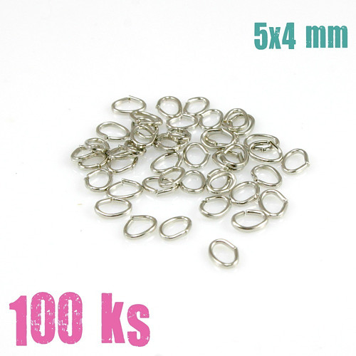 Platinové oválky 5x4 mm (45 ks) — foto 1