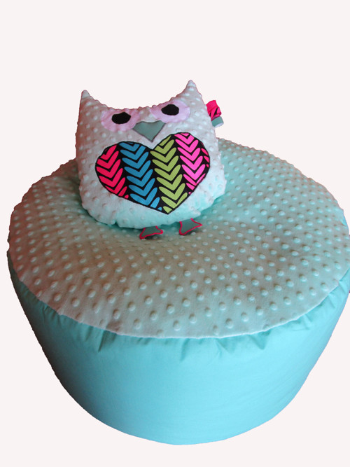 Velký puff sedák mintový 60 cm — foto 1