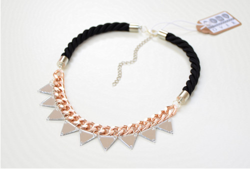 Náhrdelník Black Rose Gold Mirror — foto 1
