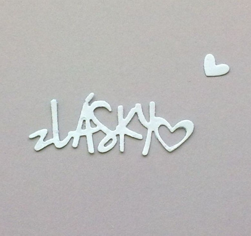Nápis - Z lásky - barva dle přání