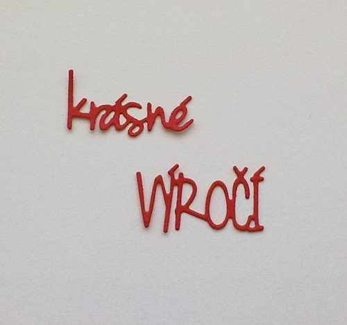Nápis - Krásné výročí
