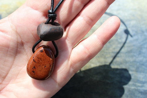 Náhrdelní S Obsidiánem 2. :) — foto 1
