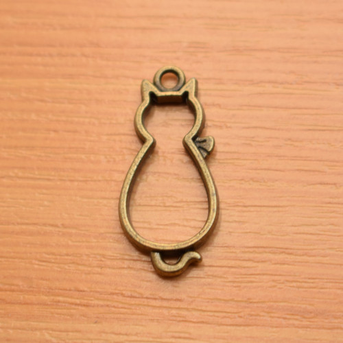 Kočka - starobronz - 30mm