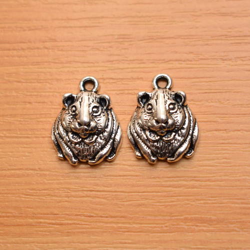 Morče - starostříbro - 18mm x 14mm