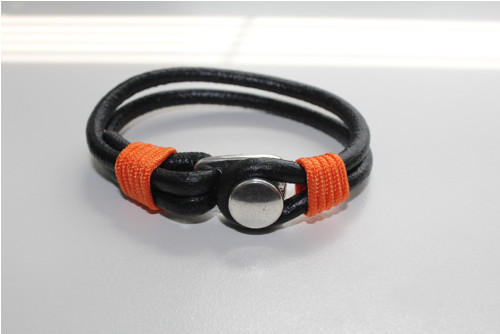 Pánský kožený náramek - Leather — foto 1