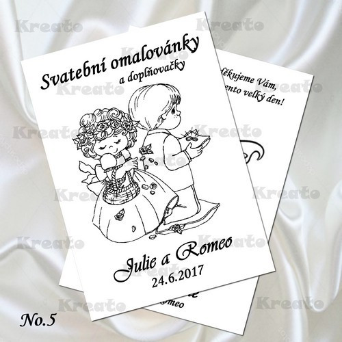 Svatební omalovánky No.5