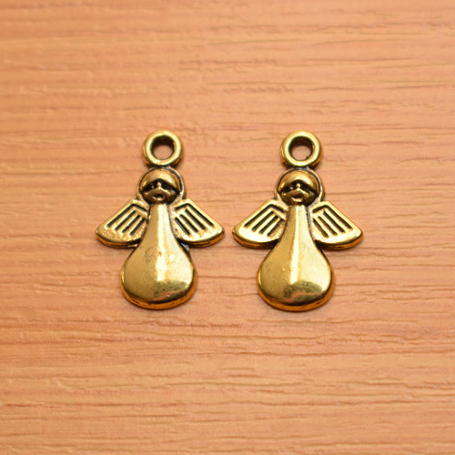 Andělíček - zlatá - 18mm x 13mm