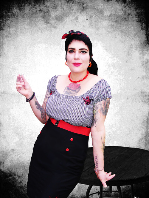 Rockabilly šátek Cherry — foto 1
