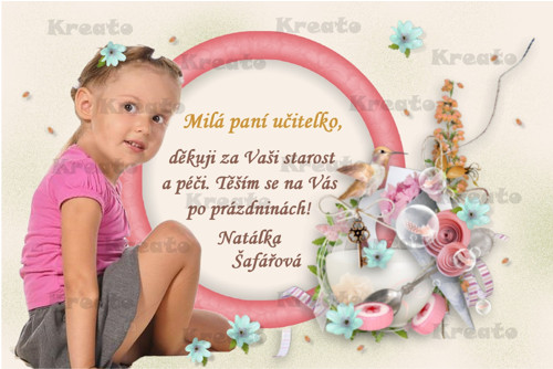 Poděkování paní učitelce - No.34