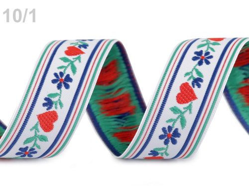 Krojová vzorovka šíře 23 mm (1m) - White