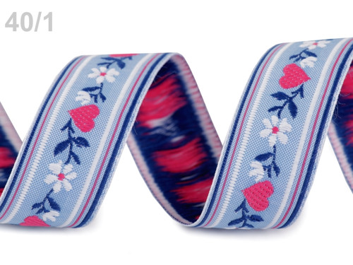 Krojová vzorovka šíře 23 mm (1m) - Illusion Blue