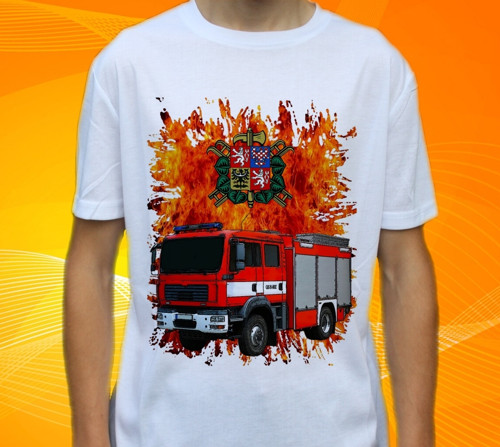 Dětské tričko s motiven Hasičské auto MAN