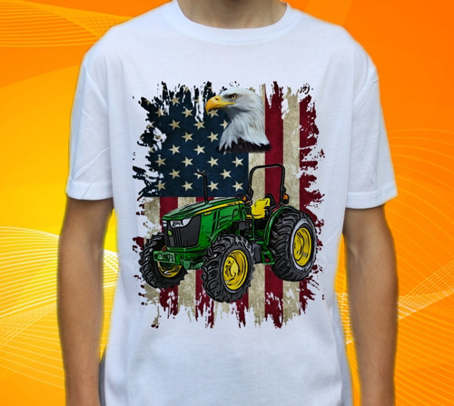 Dětské tričko s motivem TRAKTORU John Deere 5075M