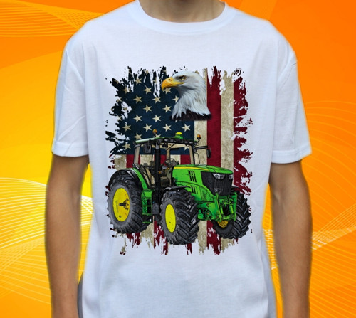 Dětské tričko s motivem TRAKTORU John Deere 6210R