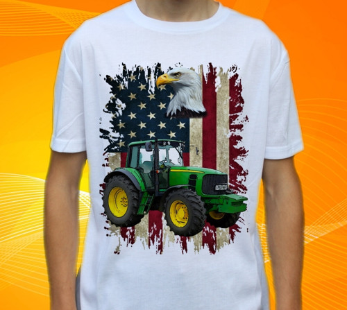 Tričko s traktorem John Deere 6930