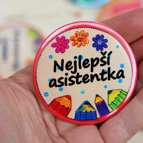 Odznáček VELKÝ 6 cm pro asistentku