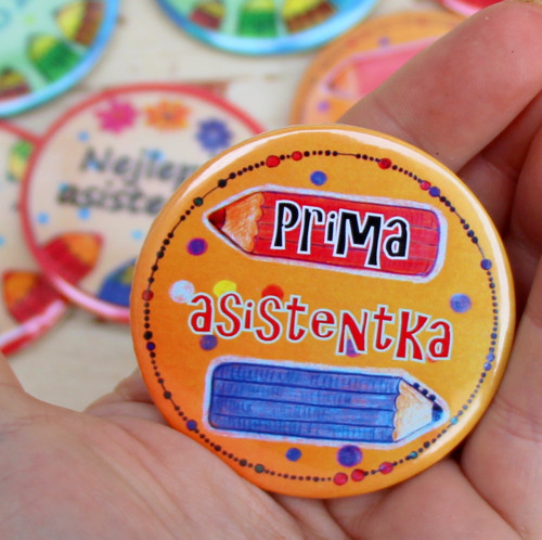 Odznáček VELKÝ 6 cm pro asistentku II