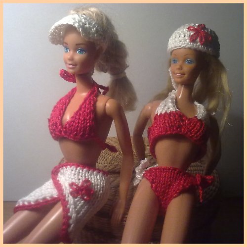 Červenobílá plážová kolekce - model III. — foto 1