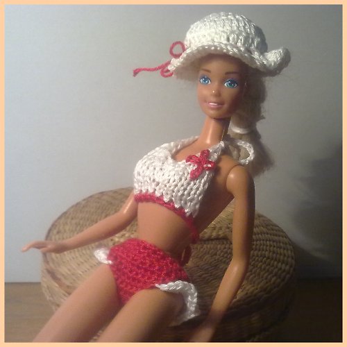 Červenobílá plážová kolekce - model IV. — foto 1