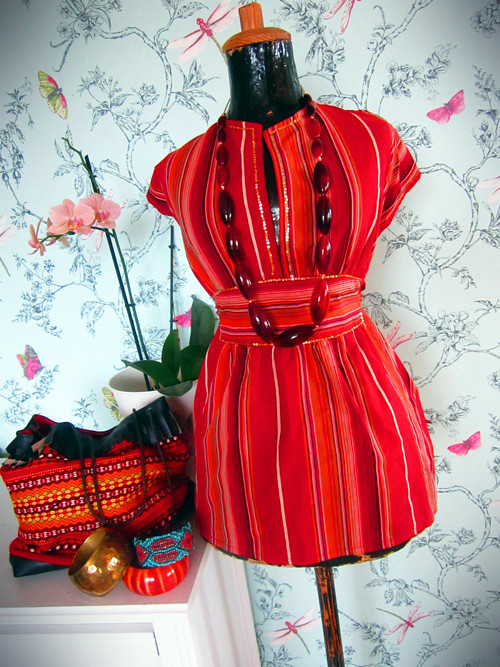 Top etno boho pruhy — foto 1
