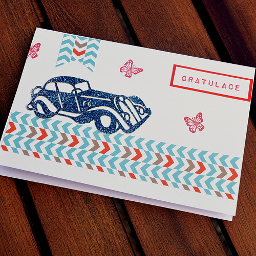 Gratulace - historický automobil, P70