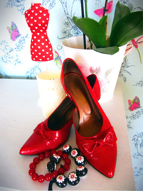 Střevíčky retro red — foto 1