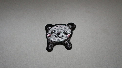 Nažehlovačky / nášivky - panda / flitry