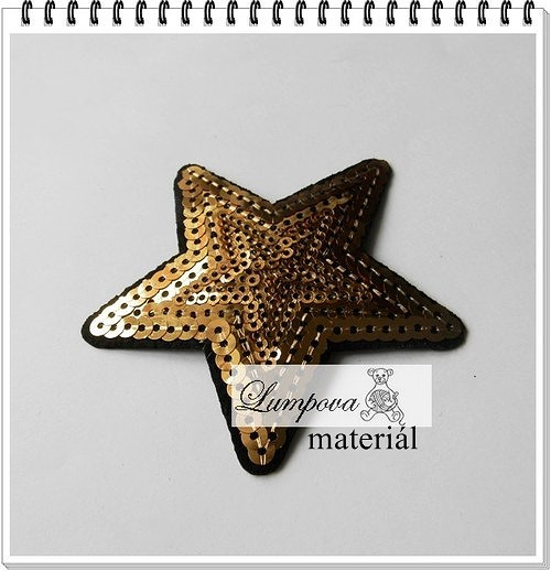 Nažehlovací aplikace s flitry