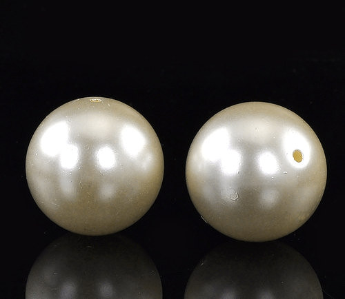 Velká perle 20mm Ivory — foto 1