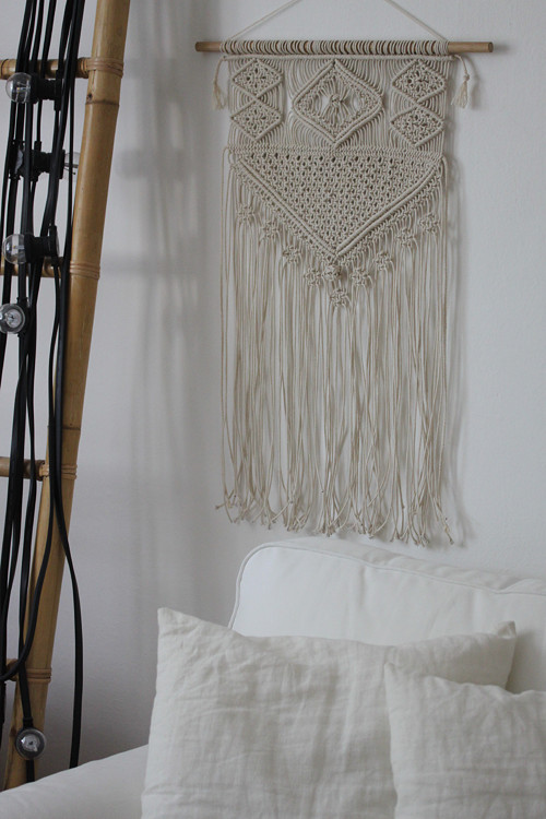 Velká macramé závěsná dekorace-objednávka — foto 1