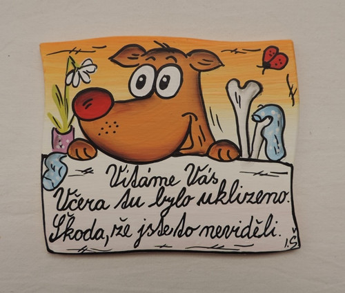 Cedulka na dveře-pes